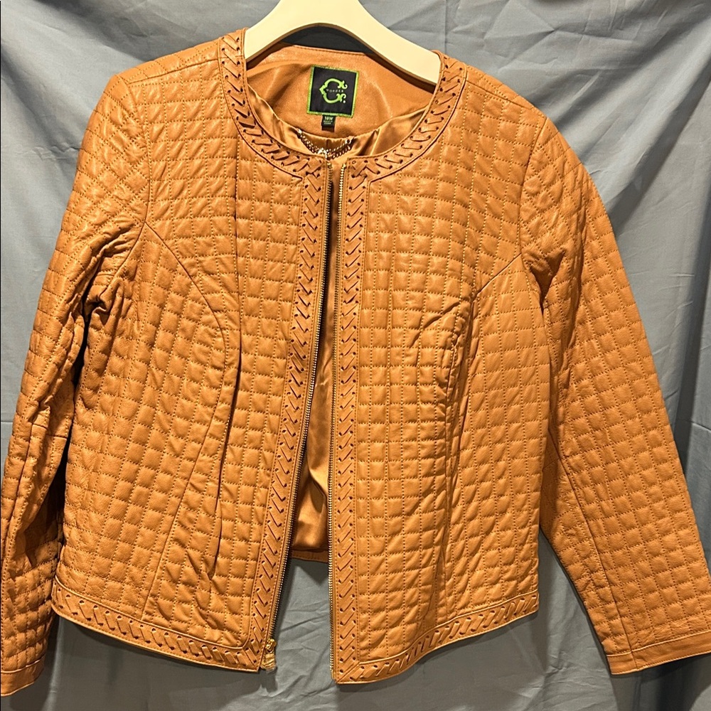 C. Wonder Quilted Tan Jacket